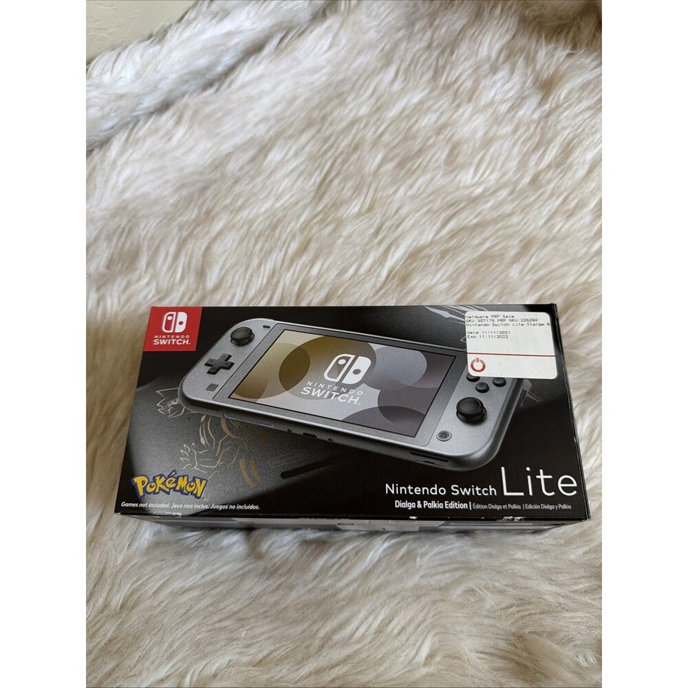 Nintendo Switch Lite Dialga & Palkia Edition Gray w/ Box, Original Packaging